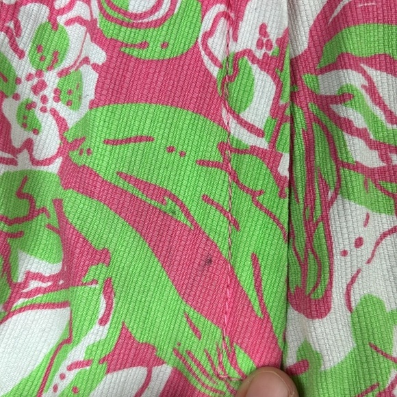 Lilly Pulitzer Pink and Green Lacy Shorts - Size 0 - Picture 6 of 6